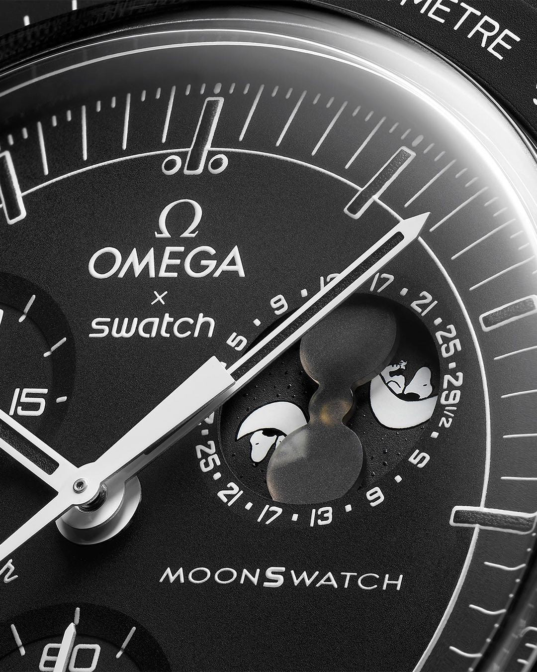 Swatch x Omega Bioceramic Moonswatch Mission To Moonphase Snoopy 