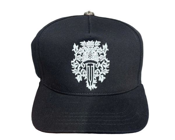 Chrome Hearts Dagger Denim Baseball Hat Black