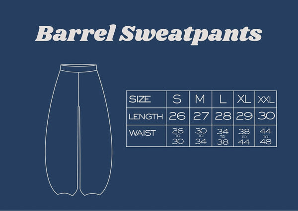 Sono Thrum Blue Barrel Sweatpants