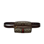 Load image into Gallery viewer, Gucci Beige/Ebony GG Supreme Canvas Small Ophidia Belt Bag (Pre-owned) WM8QBGC
