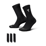 Load image into Gallery viewer, Nike Everyday Elevated Kobe Crew Socks Black (3 Pairs)
