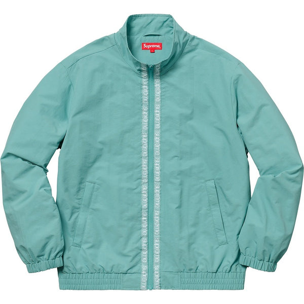 Supreme Classic Logo Taping Track Jacket Pale Green