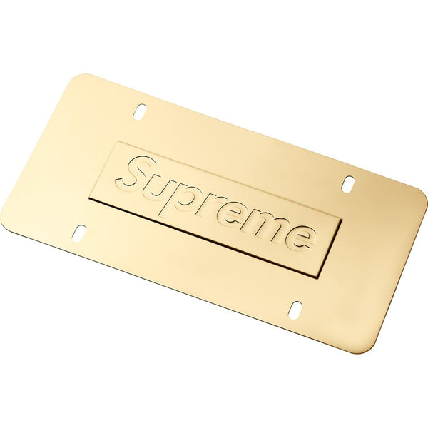 Supreme Chain License Plate Frame Gold