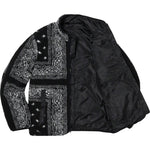 Load image into Gallery viewer, Supreme Reversible Bandana Fleece Jacket Black
