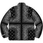 Load image into Gallery viewer, Supreme Reversible Bandana Fleece Jacket Black

