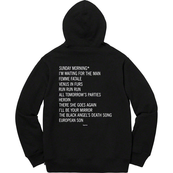 Supreme The Velvet Underground Hooded Sweatshirt Black