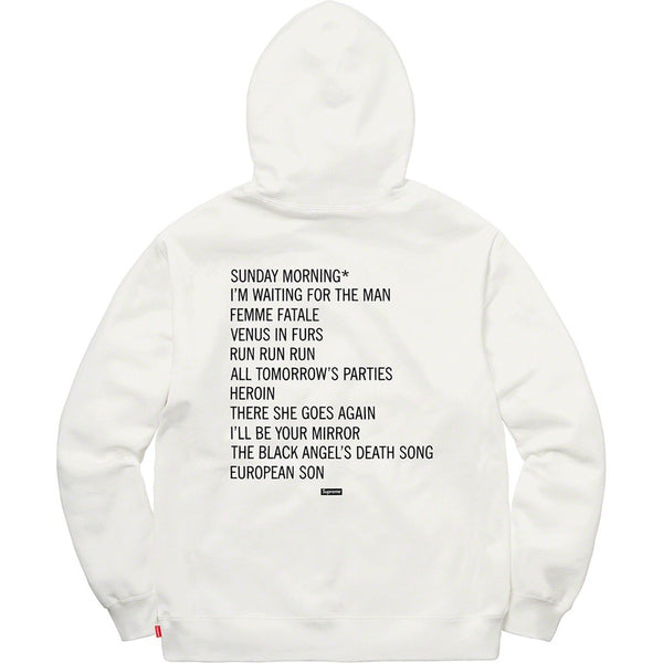 Supreme The Velvet Underground Hooded Sweatshirt White