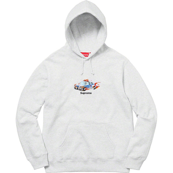 Supreme Cop Car Hooded Sweatshirt Ash Grey