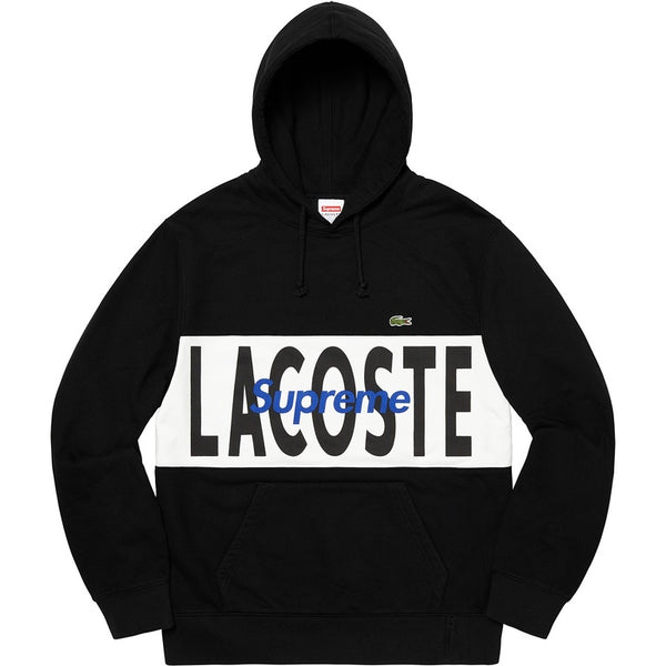 Supreme®/LACOSTE Logo Panel Hooded Sweatshirt