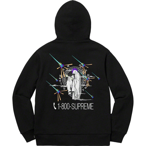 Supreme 1-800 Hooded Sweatshirt Black