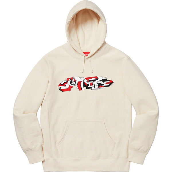 Supreme Delta Logo Hooded Sweatshirt Natural