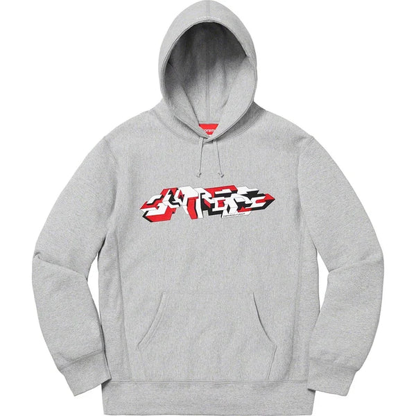 Supreme Delta Logo Hooded Sweatshirt Heather Grey