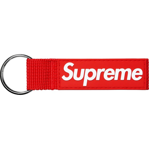 Supreme Webbing Keychain Red
