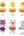 Popmart Mega Space Molly 100% x Emoji Series Blind box (Sold per piece)