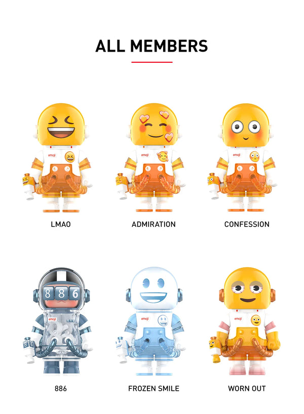 Popmart Mega Space Molly 100% x Emoji Series Blind box (Sold per piece)