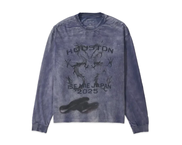 Travis Scott Cactus Jack x Fragment x Nike Houston To Ise Mie Longsleeve Washed Blue