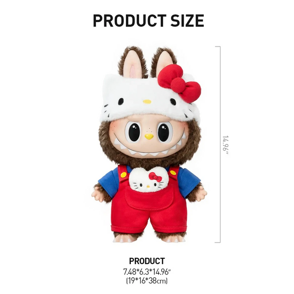 Popmart The Monsters × Hello Kitty Vinyl Plush Doll