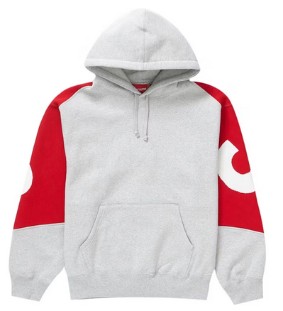 Big Logo Jacquard Hooded Sweatshirt グレー-