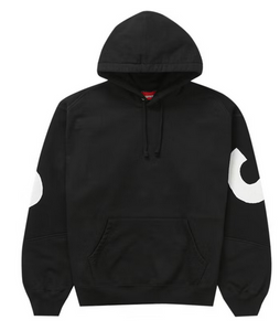 Supreme Big Logo Jacquard Hooded Sweatshirt Black