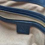 Load image into Gallery viewer, Gucci Beige/Black GG Supreme Canvas Padlock Medium Tote (Pre-owned) 74GV927

