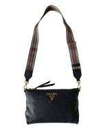 Load image into Gallery viewer, Prada Vitello Daino Crossbody Bag Black (Like new) 2BJXR4B
