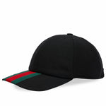Load image into Gallery viewer, Gucci Canvas Baseball Hat with Web in Black
