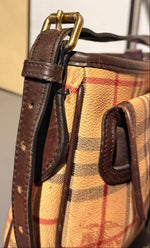 Load image into Gallery viewer, Burberry Haymarket Check Coated Canvas Crossbody Bag (Pre-owned)
