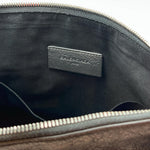 Load image into Gallery viewer, Balenciaga Grained Chevre Leather Metallic Edge Flat Clutch Bag (Like new) KKMJWBR
