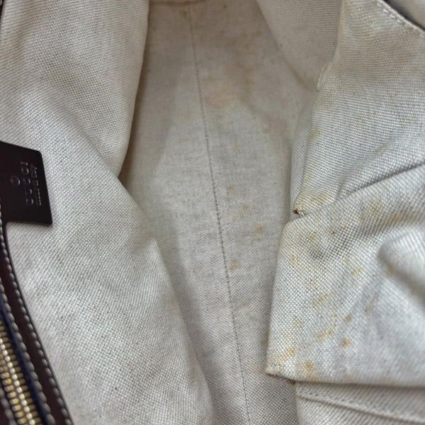 Gucci Beige/Ebony GG Canvas Lovely Heart-Shaped Interlocking G Tote Bag (Pre-owned) 394HCH9