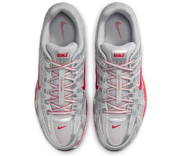 Nike P-6000 Metallic Silver Gym Red