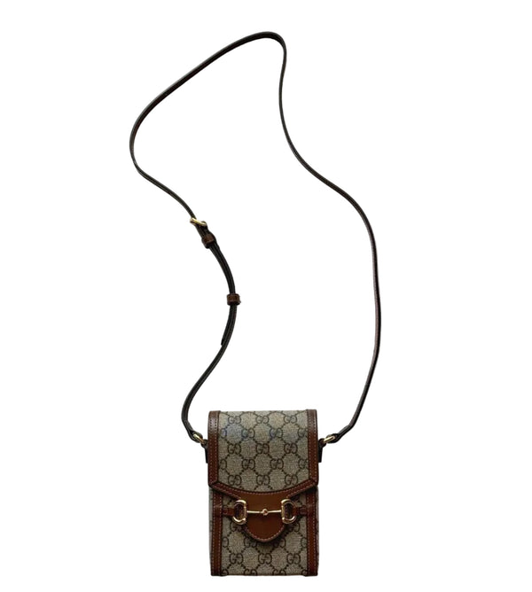 Gucci Horsebit 1955 Mini Bag GG Supreme Canvas (Like new) V3DVQXQ