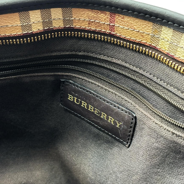 Burberry Haymarket Check Coated Canvas Medium Regent Tote Bag (Pre-owned)