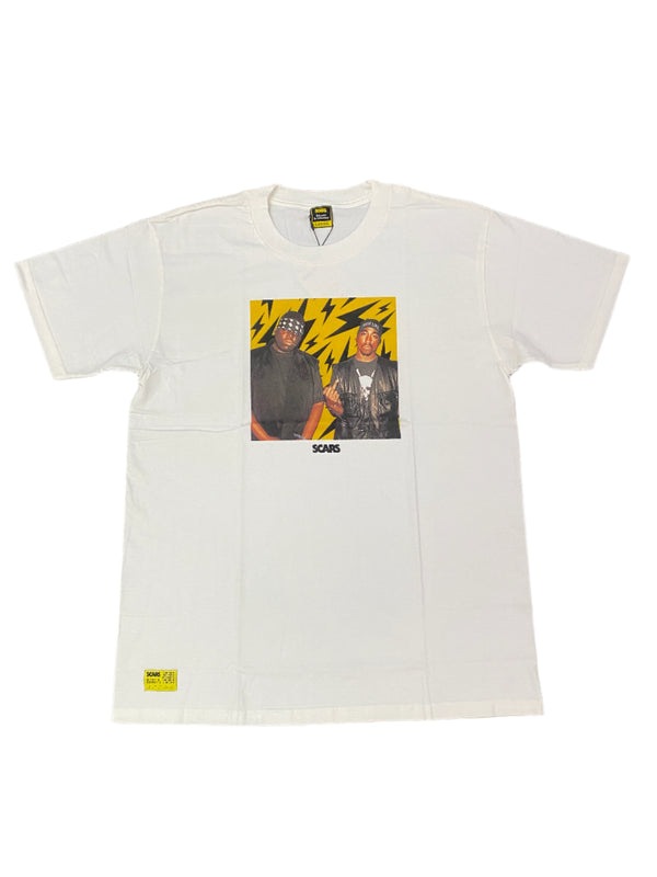 SCARS Biggie & 2pac Tee White