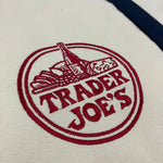 Load image into Gallery viewer, Trader Joes Large Tote Shopping Bag Cotton Canvas Embroidered Bag
