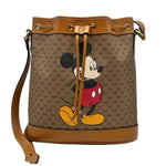 Load image into Gallery viewer, Gucci x Disney Bucket Bag Mini GG Supreme Mickey Mouse Small Beige (Pre-owned) 76Q9H3Y
