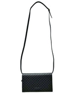 Load image into Gallery viewer, Gucci Black Micro Guccissima Leather Flap Crossbody Bag (Like new) 8JQCVMX
