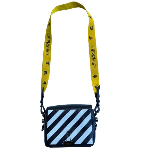 Off-White Binder Clip Bag Diag Mini Black White Yellow (Like new)