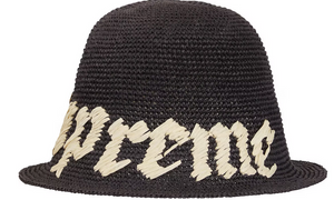 Supreme Old English Straw Crusher Black – shoegamemanila