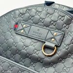 Load image into Gallery viewer, Gucci Black Rubber Guccissima Leather Backpack Bag (Like new) 7WYDC3R
