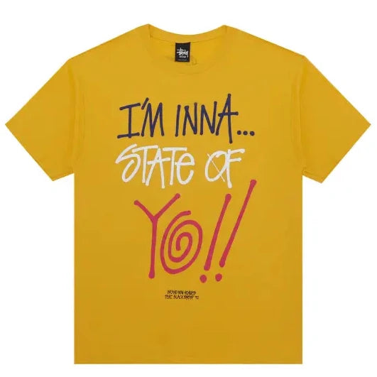 Stussy State of Yo! Tee Yellow