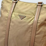 Load image into Gallery viewer, Prada Vela Nylon Shoulder Handbag Beige (Pre-owned)
