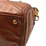 Load image into Gallery viewer, Prada Palissandro Vitello Shine Leather East/West Satchel Bag (Pre-owned)
