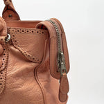 Load image into Gallery viewer, Balenciaga Grenadine Lambskin Leather Peach Giant Brogues Bag (Pre-owned) KVCKMH6
