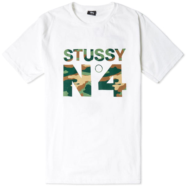 Stussy No.4 8 Ball Tee White