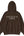 ADLV Basic Logo Napping Hoodie Zip Up Dark Brown Regular