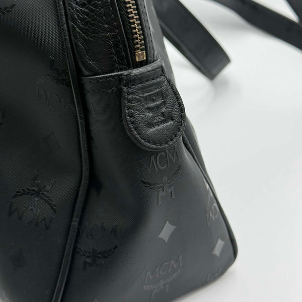 MCM Black Visetos Nylon Heritage Shoulder Bag (Like new)