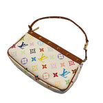 Load image into Gallery viewer, Louis Vuitton x Takashi Murakami Multicolor Monogram Pochette Bag (Pre-owned) 64MR9D6
