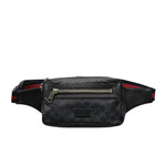 Load image into Gallery viewer, Gucci Belt Bag Soft GG Supreme Web Strap Black Red (Pre-owned) QDTTJ44

