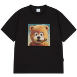 Load image into Gallery viewer, ADLV AC Bear Baby Face Jewelry Short Sleeve T-shirt Black
