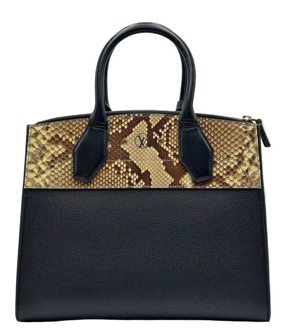 Louis Vuitton  Python/Leather City Streamer MM Noir (Like new) CMTJ609
